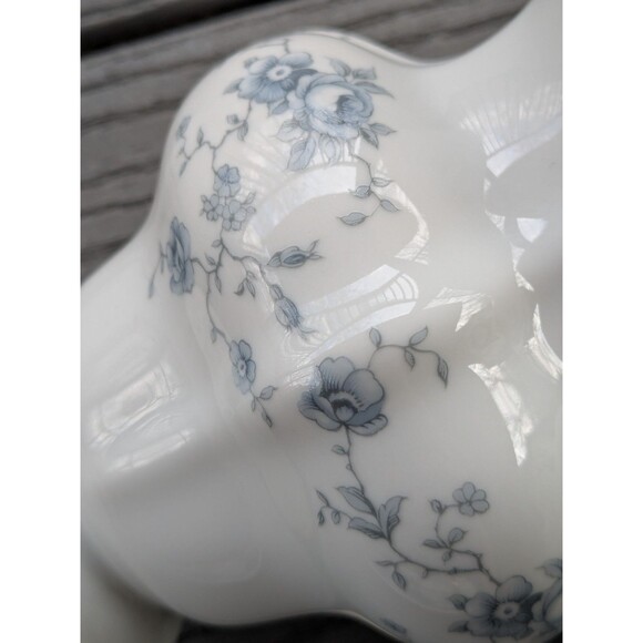 Johann Haviland Bavaria Creamer Germany Fine China Blue Garland Floral Pitcher - Picture 2 of 12